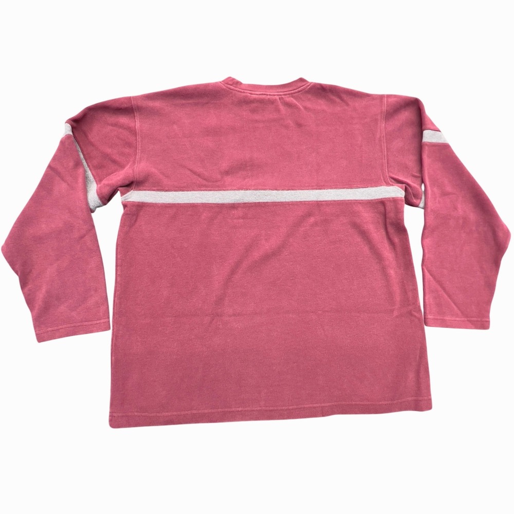 Aeropostale Burgundy Long Sleeve Crew Neck Shirt With Stripes Size XL - Picture 5 of 12